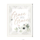 Grace Upon Grace White Framed Print Wall Art