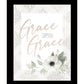 Grace Upon Grace White Framed Print Wall Art