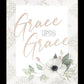 Grace Upon Grace White Framed Print Wall Art