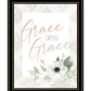 Grace Upon Grace White Framed Print Wall Art