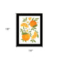 Citrus Orange Botanical Black Framed Print Wall Art