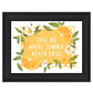 Take Me Where Summer Never Ends Black Framed Print Wall Art