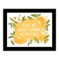 Take Me Where Summer Never Ends Black Framed Print Wall Art