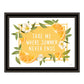 Take Me Where Summer Never Ends Black Framed Print Wall Art