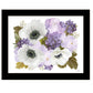 Lilacs and Anemone Black Framed Print Wall Art