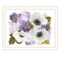 Lilacs and Anemone Black Framed Print Wall Art