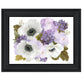 Lilacs and Anemone Black Framed Print Wall Art