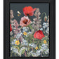 Summer Garden Buzz Black Framed Print Wall Art
