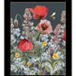 Summer Garden Buzz Black Framed Print Wall Art