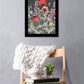 Summer Garden Buzz Black Framed Print Wall Art