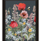 Summer Garden Buzz Black Framed Print Wall Art