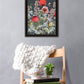 Summer Garden Buzz Black Framed Print Wall Art