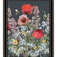 Summer Garden Buzz Black Framed Print Wall Art