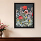 Summer Garden Buzz Black Framed Print Wall Art