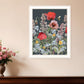 Summer Garden Buzz Black Framed Print Wall Art
