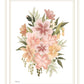 Peachy Petals Black Framed Print Wall Art
