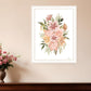 Peachy Petals Black Framed Print Wall Art