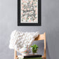 Collect Moments Not Things Black Framed Print Wall Art