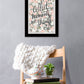 Collect Moments Not Things Black Framed Print Wall Art