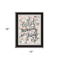 Collect Moments Not Things Black Framed Print Wall Art