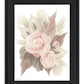 BOHEMIAN BOUQUET Black Framed Print Wall Art