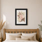 BOHEMIAN BOUQUET Black Framed Print Wall Art