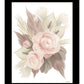 BOHEMIAN BOUQUET Black Framed Print Wall Art