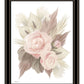 BOHEMIAN BOUQUET Black Framed Print Wall Art