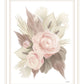 BOHEMIAN BOUQUET Black Framed Print Wall Art