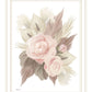 BOHEMIAN BOUQUET Black Framed Print Wall Art