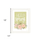 Hello Spring Floral Black Framed Print Wall Art