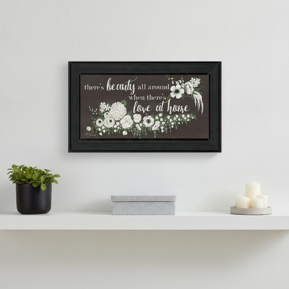 Love At Home Black Framed Print Wall Art