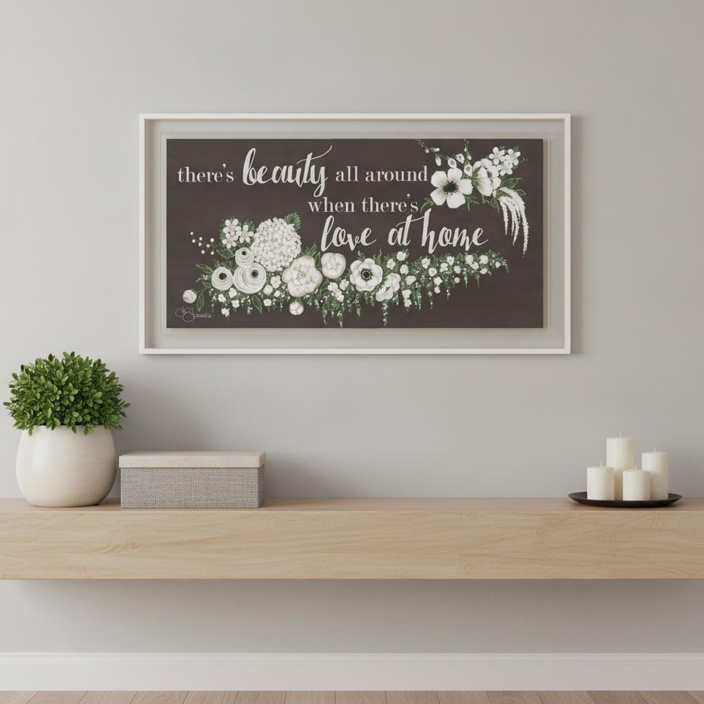 Love At Home Black Framed Print Wall Art