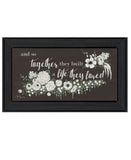 Together They Built Black Framed Print Wall Art