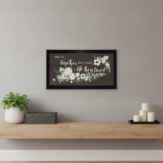 Together They Built Black Framed Print Wall Art