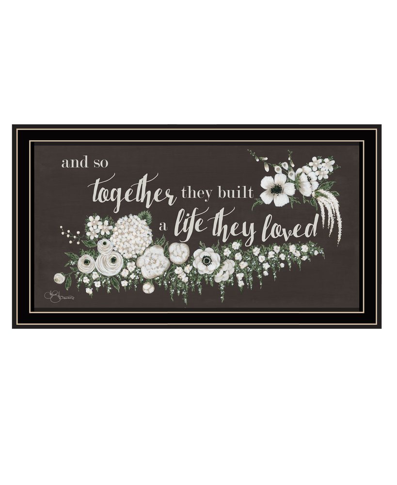 Together They Built Black Framed Print Wall Art