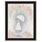 Georgia In The Rain Black Framed Print Wall Art