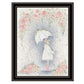 Georgia In The Rain Black Framed Print Wall Art
