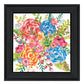 Spring Floral Black Framed Print Wall Art
