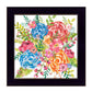 Spring Floral Black Framed Print Wall Art
