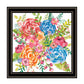 Spring Floral Black Framed Print Wall Art