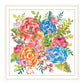Spring Floral Black Framed Print Wall Art