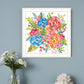 Spring Floral Black Framed Print Wall Art