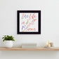 Live Life in Full Bloom Black Framed Print Wall Art