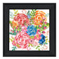 Spring Floral Black Framed Print Wall Art