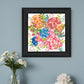 Spring Floral Black Framed Print Wall Art