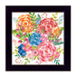 Spring Floral Black Framed Print Wall Art
