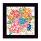 Spring Floral Black Framed Print Wall Art