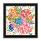 Spring Floral Black Framed Print Wall Art