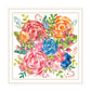 Spring Floral Black Framed Print Wall Art